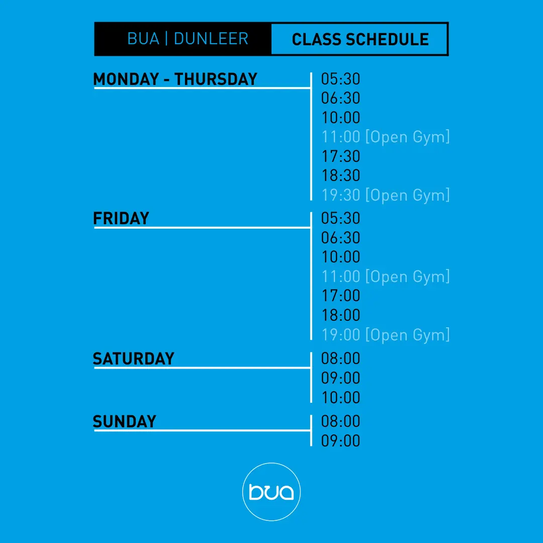 Bua Class Timetables - Dunleer