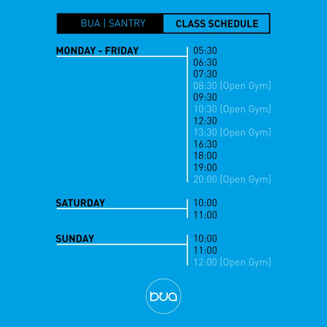 Bua Class Timetables - Santry